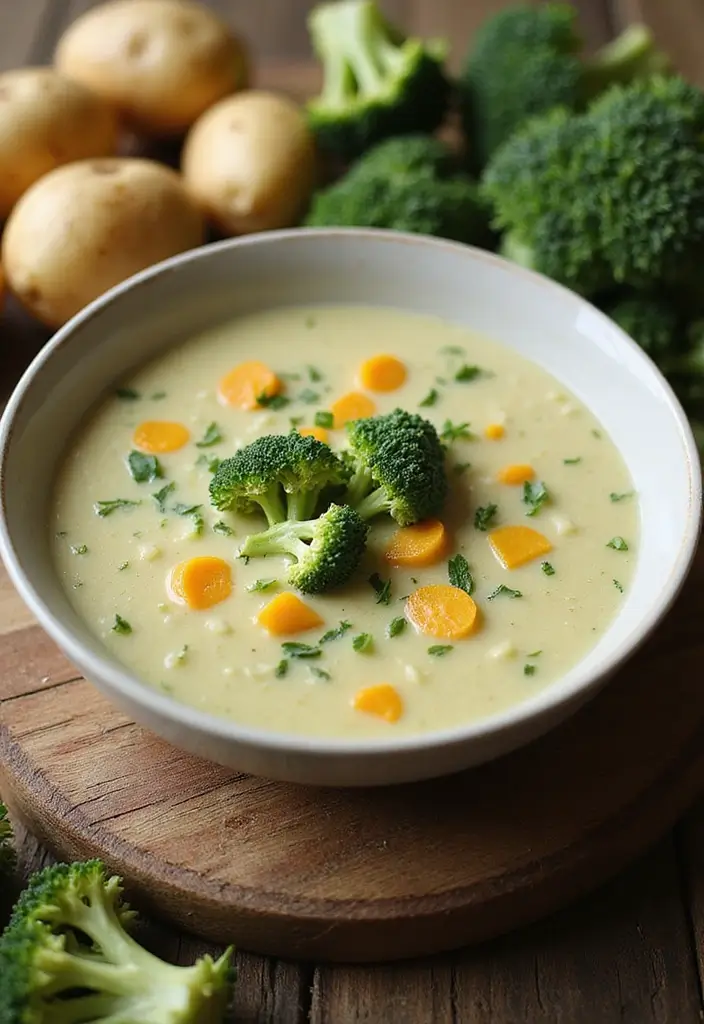 10 Creamy Broccoli Soup Recipes That Are Healthy and Velvety - 4. Creamy Broccoli and Potato Soup