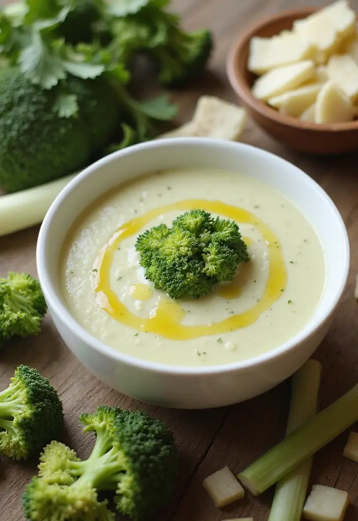10 Creamy Broccoli Soup Recipes That Are Healthy and Velvety - 7. Broccoli and Leek Soup