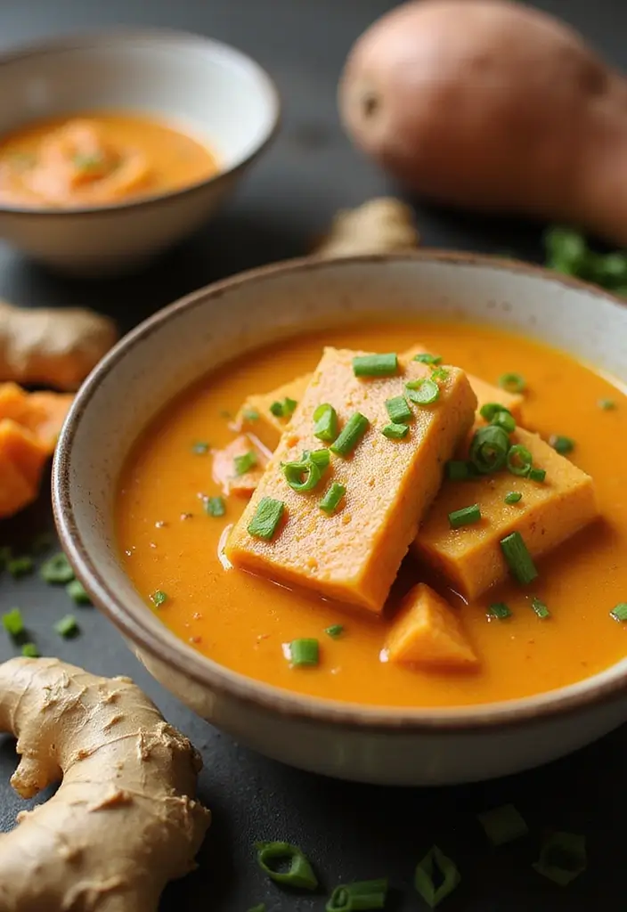 10 Healing Silky Tofu Soup Recipes for Wellness - 10. Sweet Potato Silken Tofu Soup