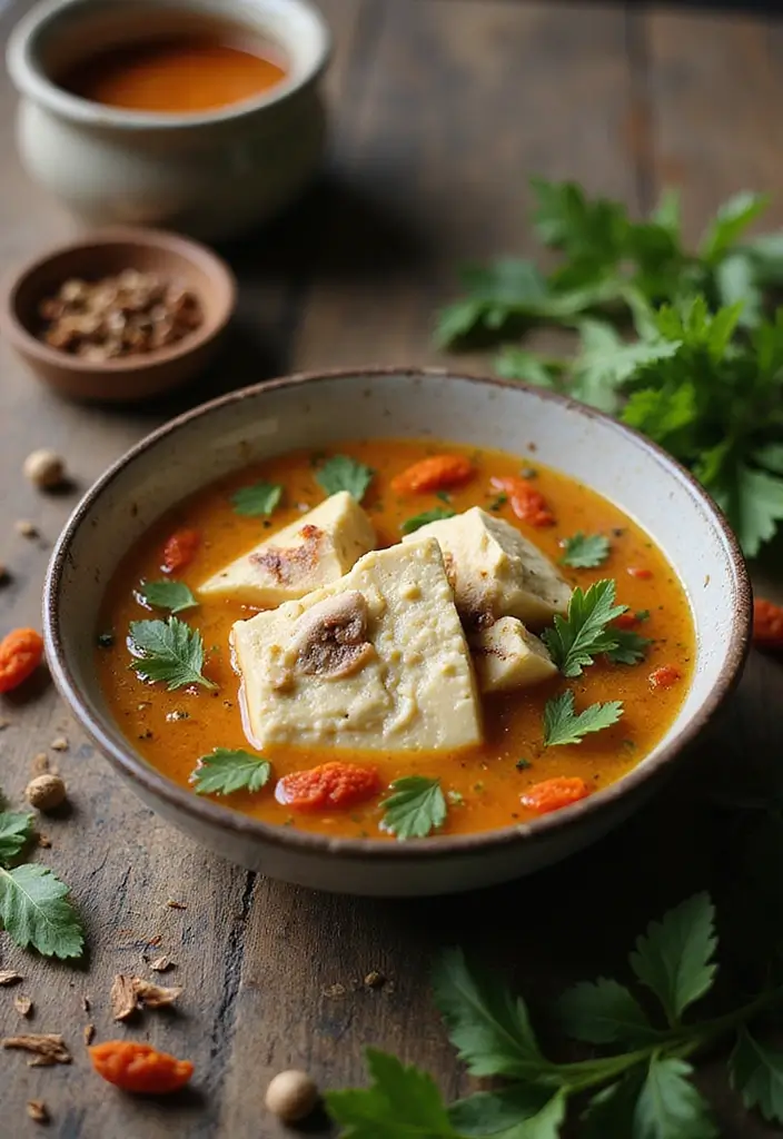 10 Healing Silky Tofu Soup Recipes for Wellness - 5. Herbal Chinese Silken Tofu Soup