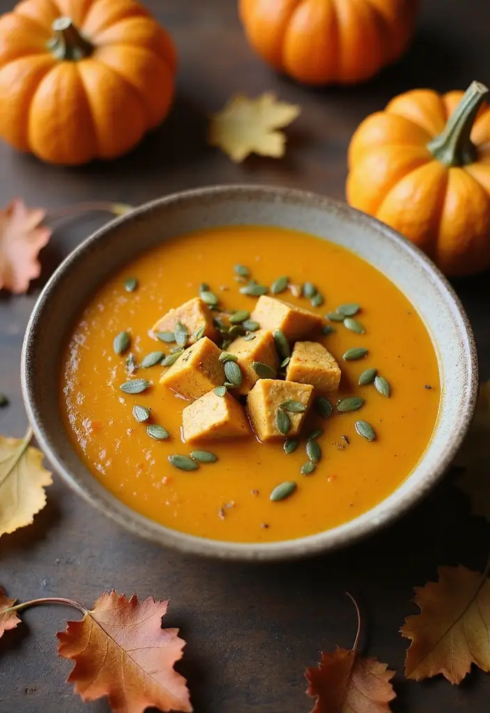 10 Healing Silky Tofu Soup Recipes for Wellness - 8. Pumpkin Silken Tofu Soup