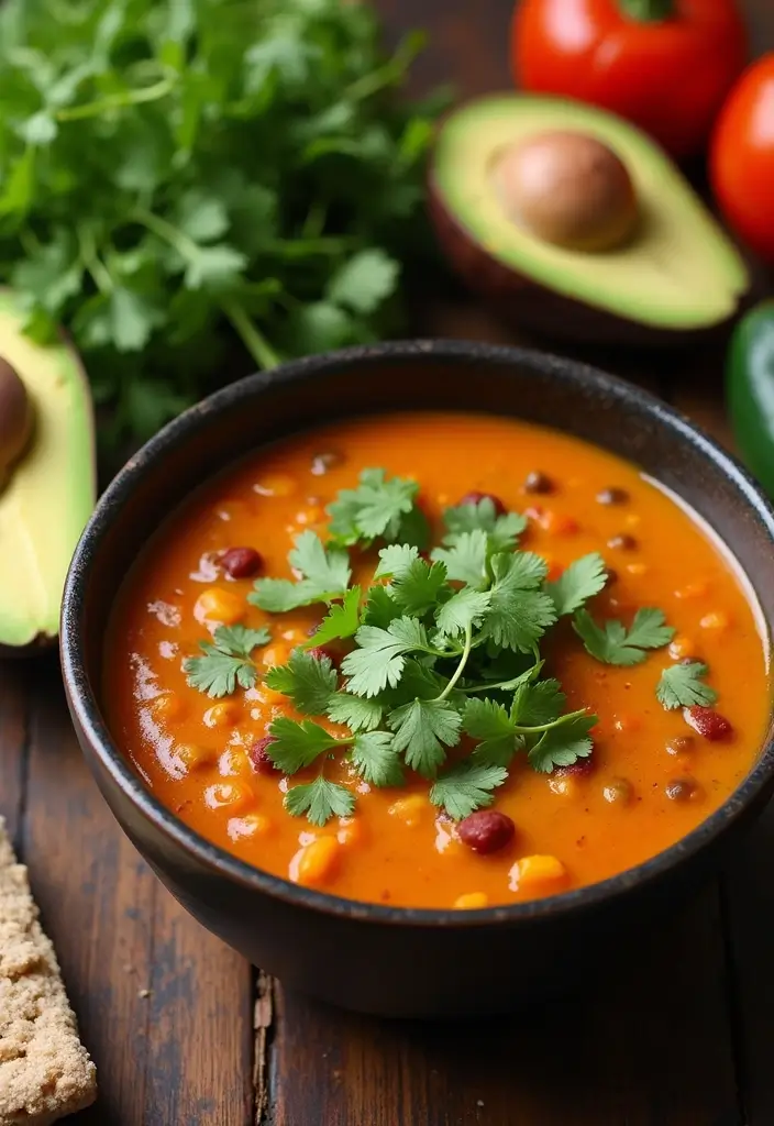 10 Hearty Plant-Based Vegetarian Soup Recipes for Meal Prep - 10. Sweet Potato and Black Bean Soup