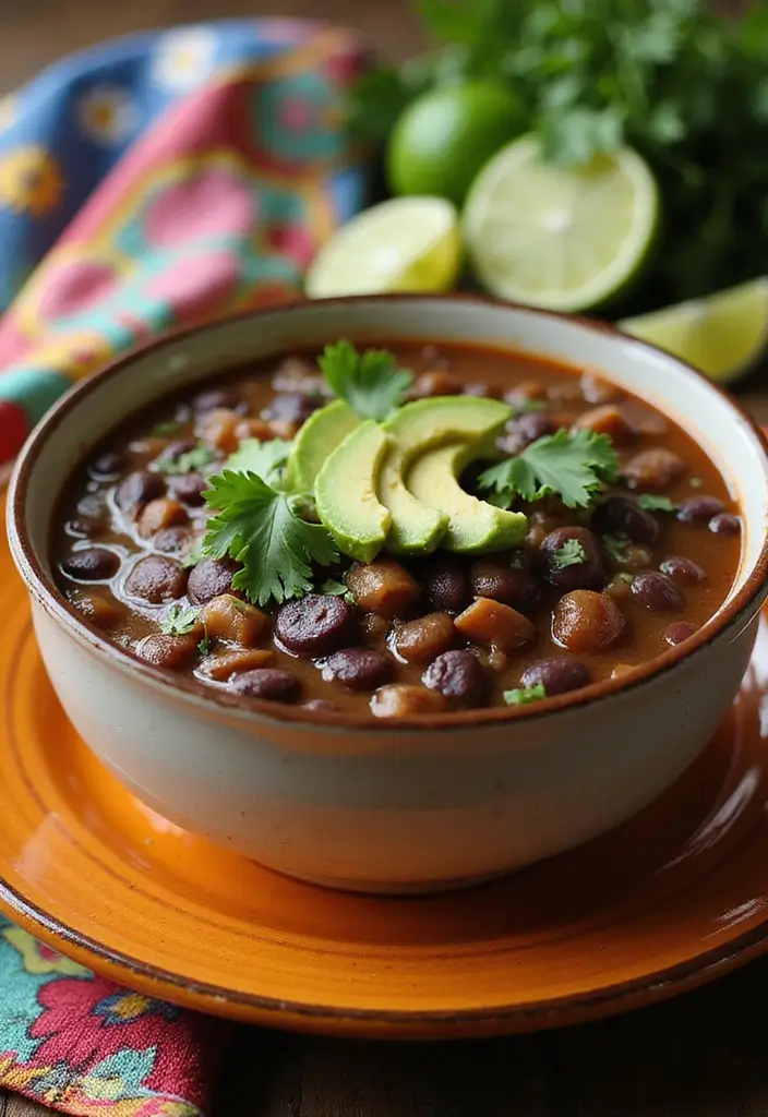 10 Hearty Plant-Based Vegetarian Soup Recipes for Meal Prep - 3. Spicy Black Bean Soup