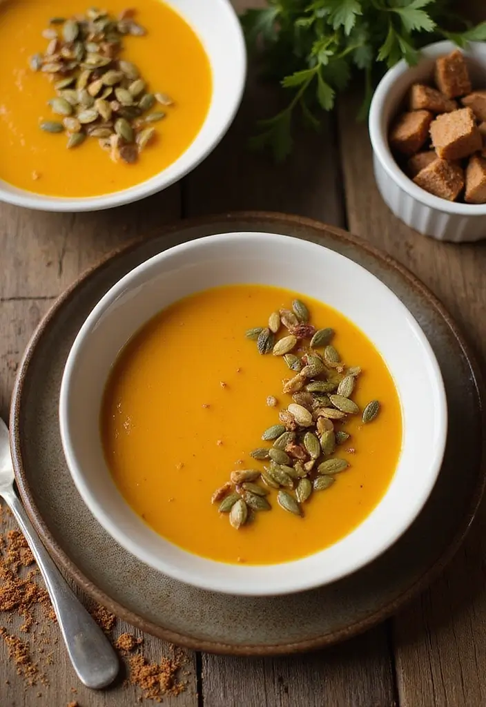 10 Hearty Plant-Based Vegetarian Soup Recipes for Meal Prep - 4. Butternut Squash and Apple Soup