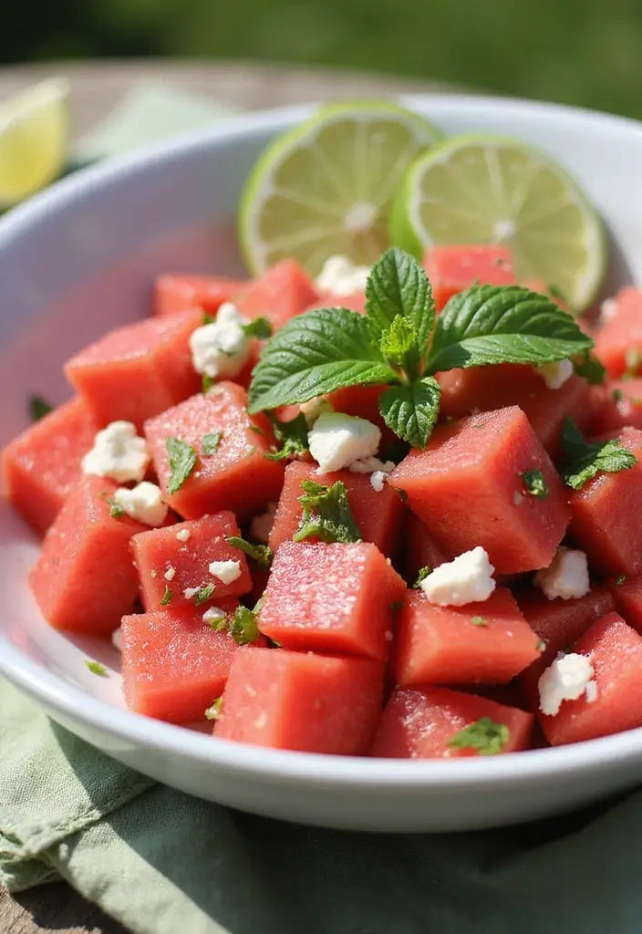 10 Light Summer Salad Recipes to Savor the Season - 3. Watermelon and Feta Salad
