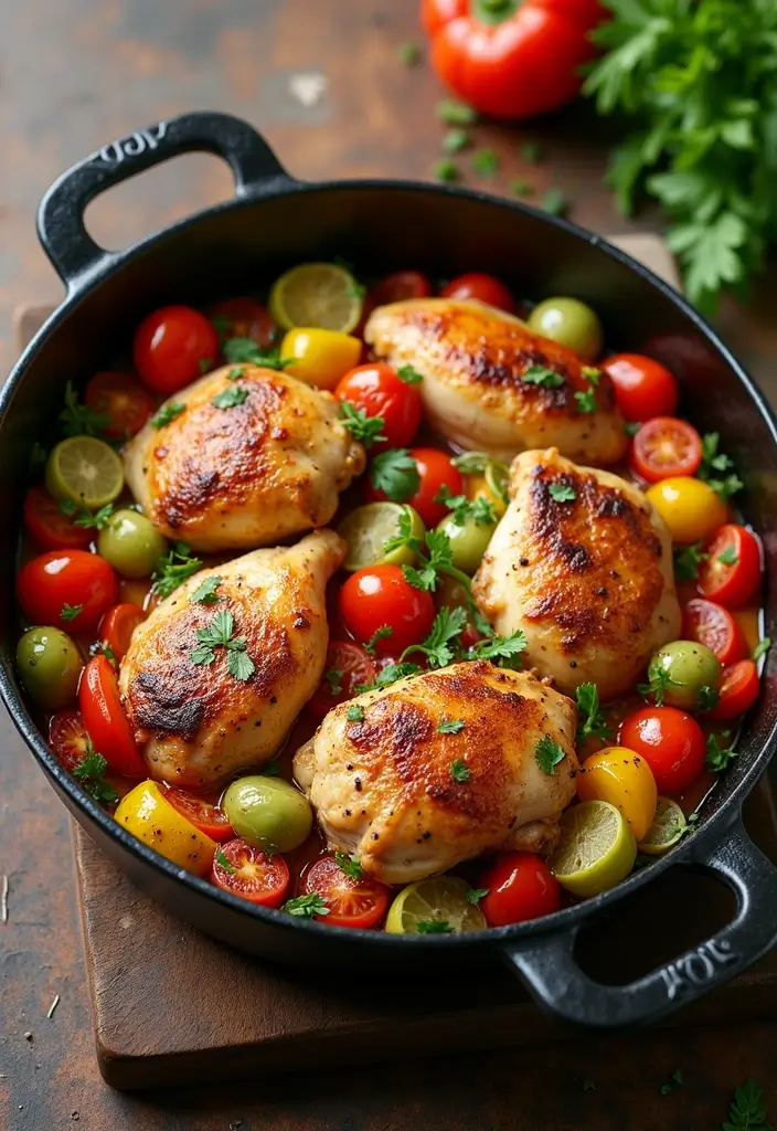 10 Low-Carb Keto Chicken Recipes: Fat-Fueled Meals for You - 8. One-Pan Chicken and Vegetables