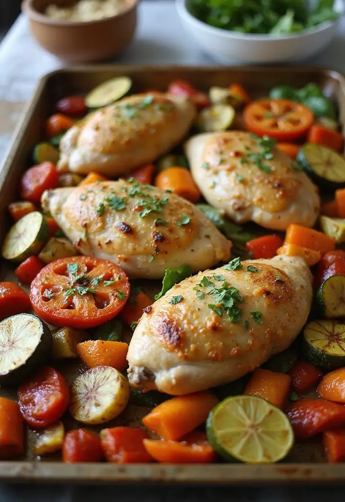 10 Straightforward Chicken Recipes for Busy Weeknights - 8. Italian Chicken and Veggie Sheet Pan Dinner
