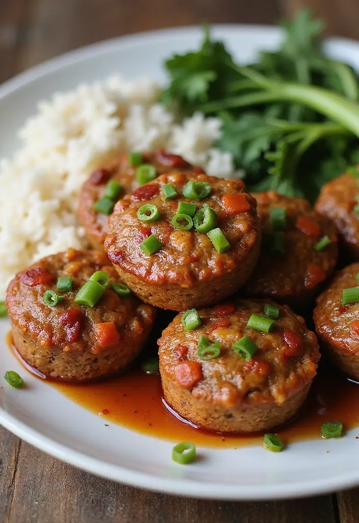 Adorable Mini Meatloaf Recipes: Individual Servings for Easy Dinners - 10. Spicy Asian Mini Meatloaf Muffins