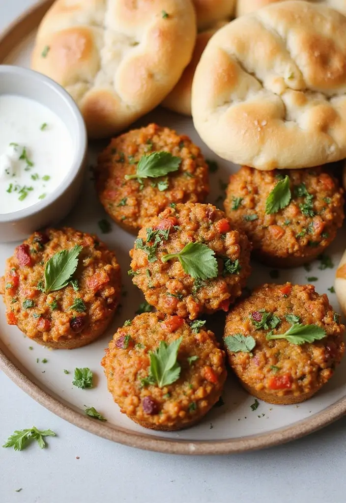 Adorable Mini Meatloaf Recipes: Individual Servings for Easy Dinners - 6. Greek Feta Mini Meatloaf Muffins