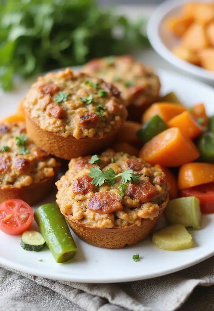 Adorable Mini Meatloaf Recipes: Individual Servings for Easy Dinners - 9. Sweet Potato & Turkey Mini Meatloaf Muffins
