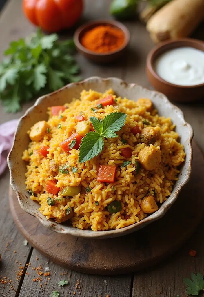 Aromatic Basmati Rice Recipes: Side Dishes and Main Courses Alike - 1. Spicy Vegetable Basmati Rice Pilaf