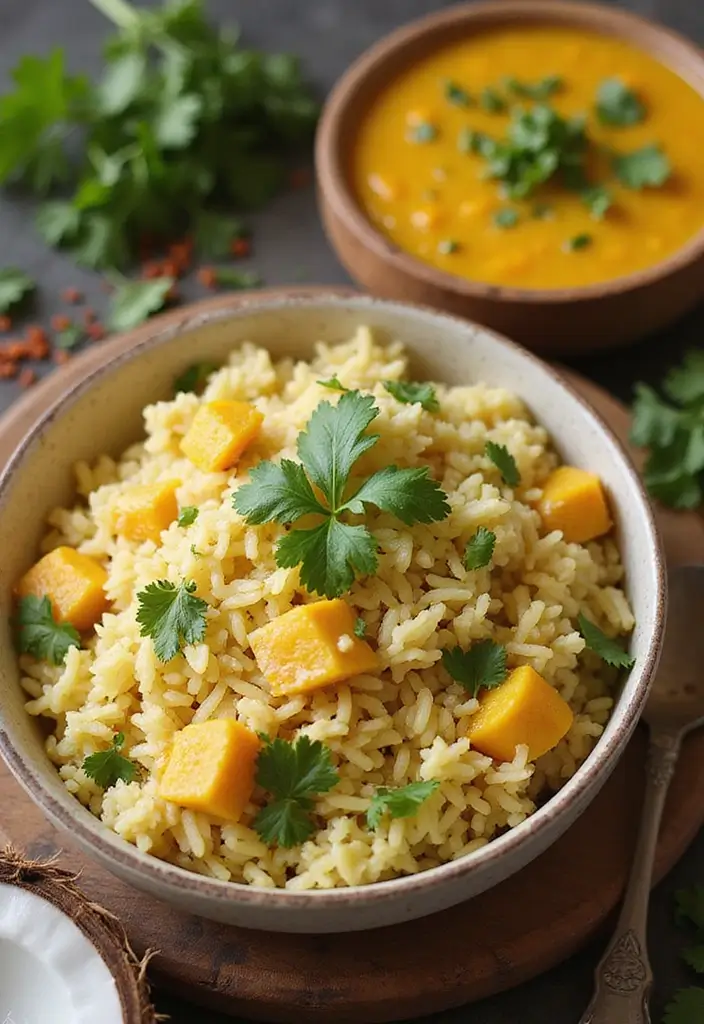 Aromatic Basmati Rice Recipes: Side Dishes and Main Courses Alike - 3. Coconut Curry Basmati Rice
