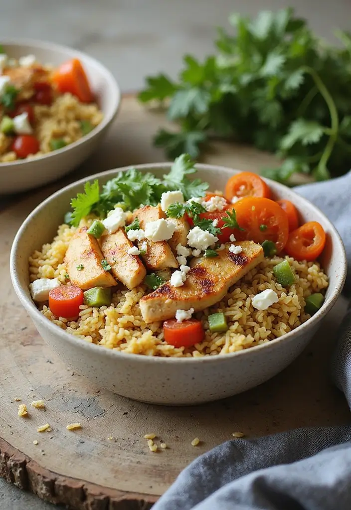 Aromatic Basmati Rice Recipes: Side Dishes and Main Courses Alike - 6. Mediterranean Basmati Rice Bowl