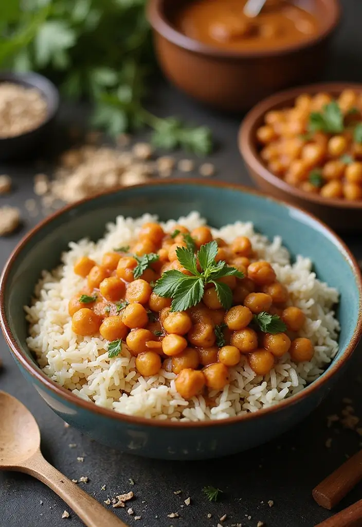 Aromatic Basmati Rice Recipes: Side Dishes and Main Courses Alike - 8. Basmati Rice and Chickpea Curry