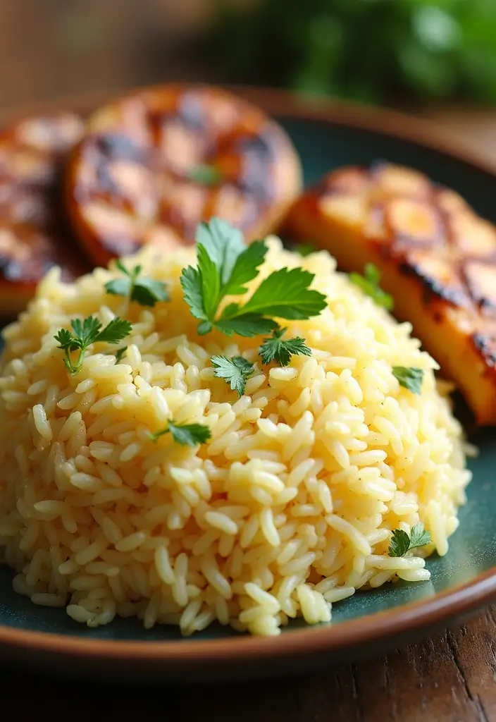 Aromatic Basmati Rice Recipes: Side Dishes and Main Courses Alike - 9. Garlic Butter Basmati Rice