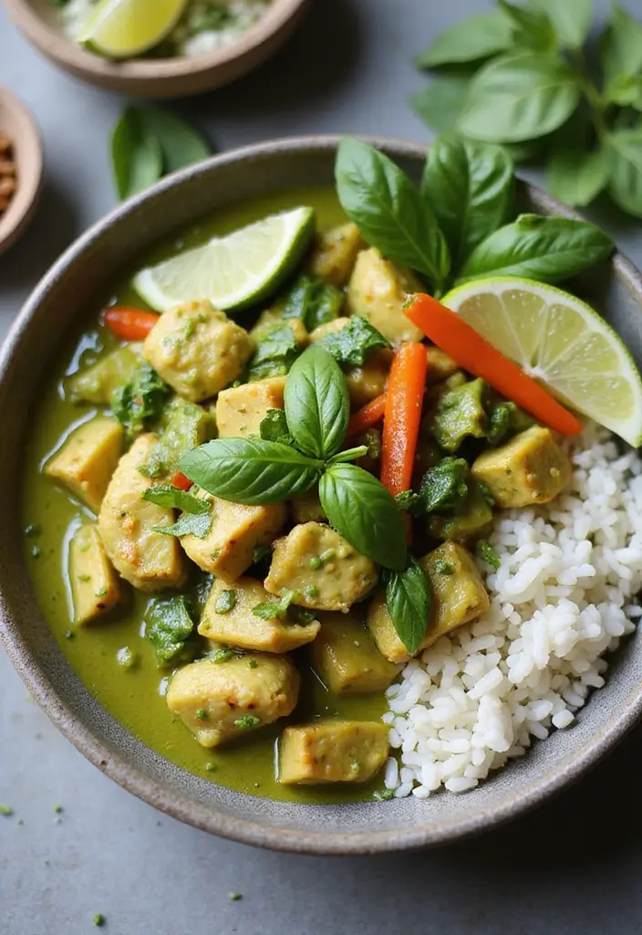 Aromatic Curry Chicken Recipes: Spiced Dishes from Around the World - 2. Thai Green Curry Chicken: A Fresh Twist