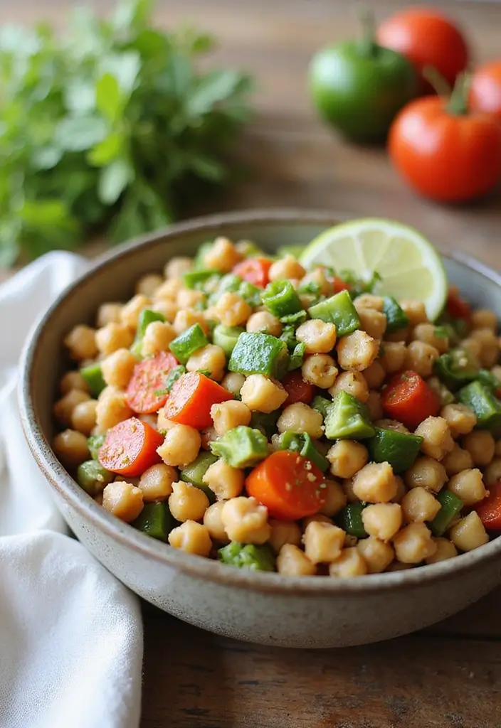 Balanced Macro Friendly Recipes: Trackable Nutrition Meals - 10. Chickpea Salad