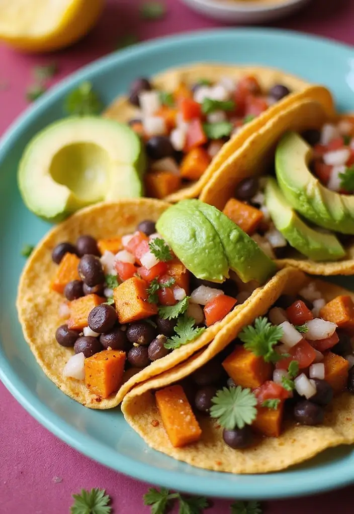 Balanced Macro Friendly Recipes: Trackable Nutrition Meals - 4. Sweet Potato and Black Bean Tacos