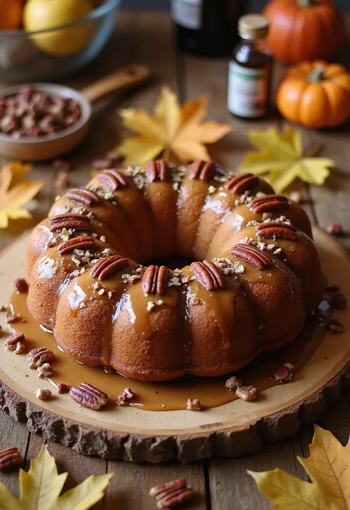 Beginner Easy Cake Recipes: Foolproof Baking for Sweet Tooths - 10. Simple Maple Pecan Cake