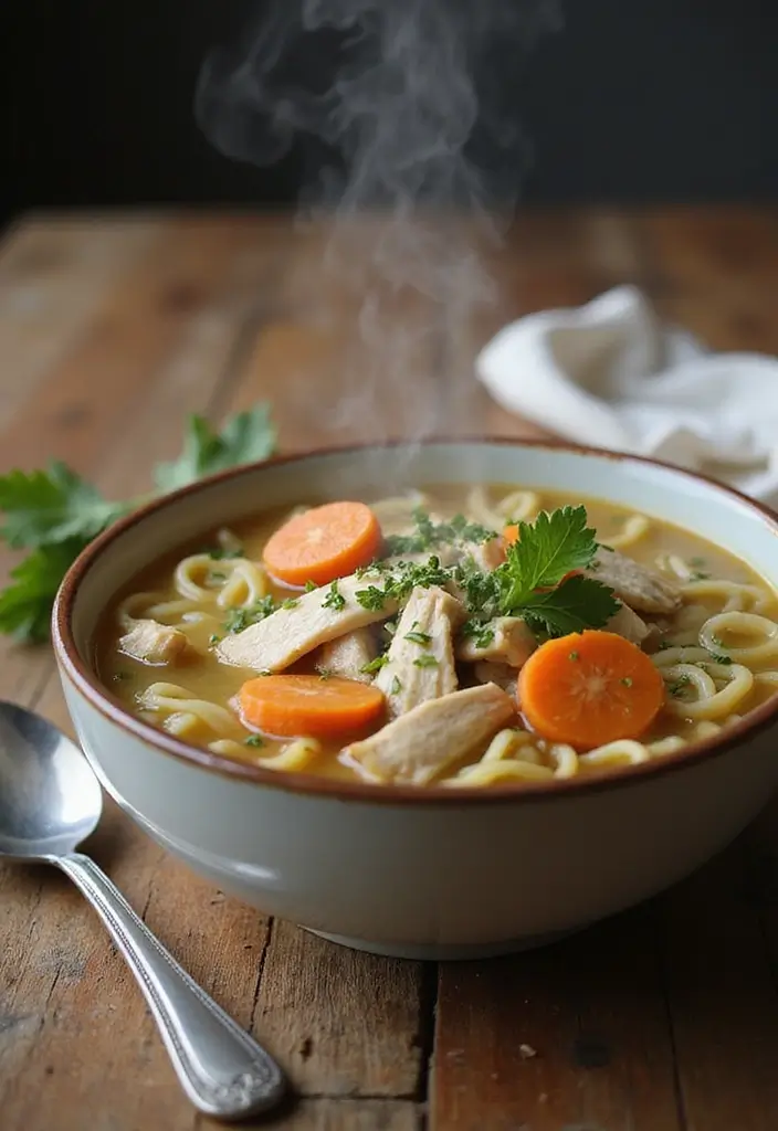 Beginner-Friendly Easy Soup Recipes: Quick and Flavorful Broths - 2. Chicken Noodle Soup