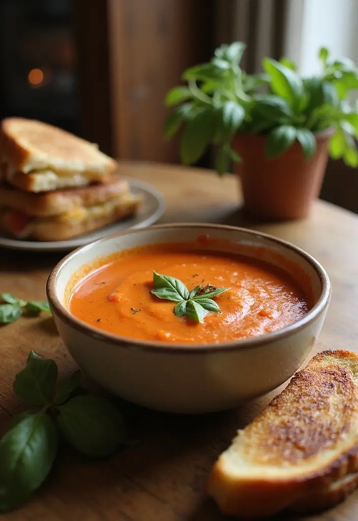 Beginner-Friendly Easy Soup Recipes: Quick and Flavorful Broths - 3. Tomato Basil Soup