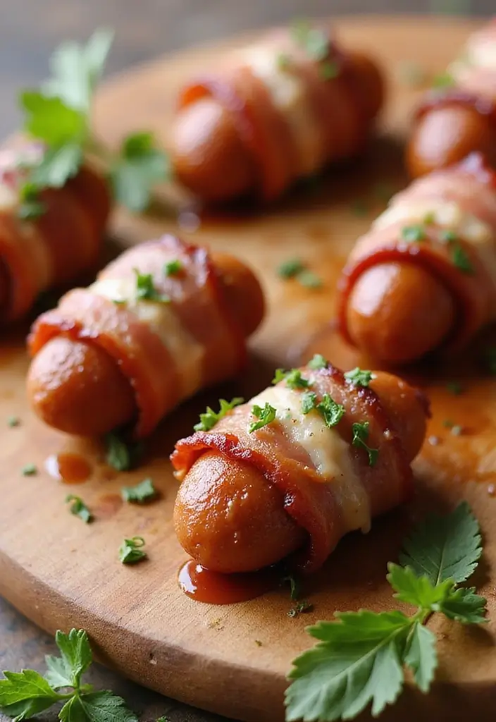 Bite-Sized Little Smokies Recipes: Party Snack Hits - 3. Little Smokies Wrapped in Bacon