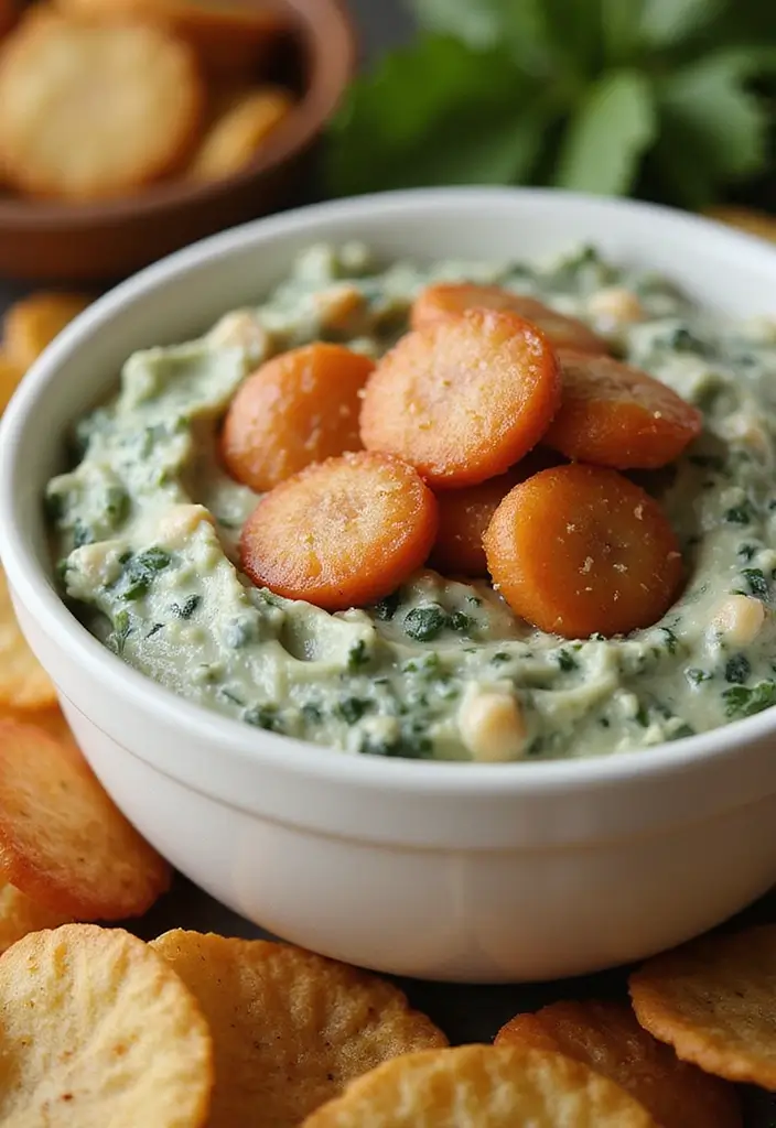 Bite-Sized Little Smokies Recipes: Party Snack Hits - 4. Little Smokies in Creamy Spinach Dip