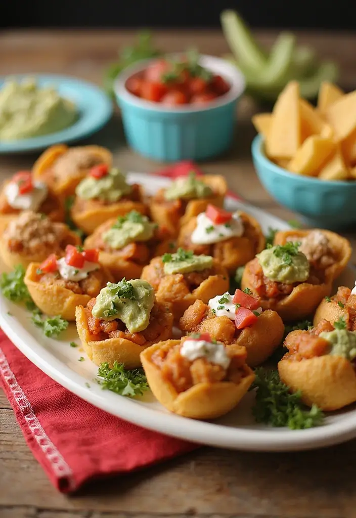 Bite-Sized Little Smokies Recipes: Party Snack Hits - 9. Little Smokies Taco Bites