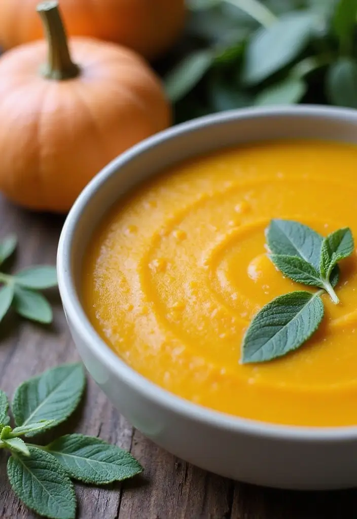 Bright Spring Soup Recipes: Fresh Herb and Veggie Blends - 6. Butternut Squash and Sage Soup