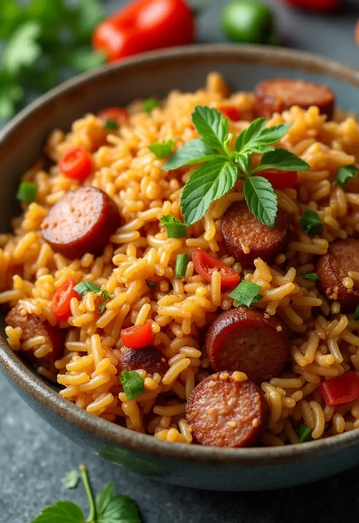 Cajun Dirty Rice Recipe: Flavorful Sausage and Rice Mix - Nutritional Information