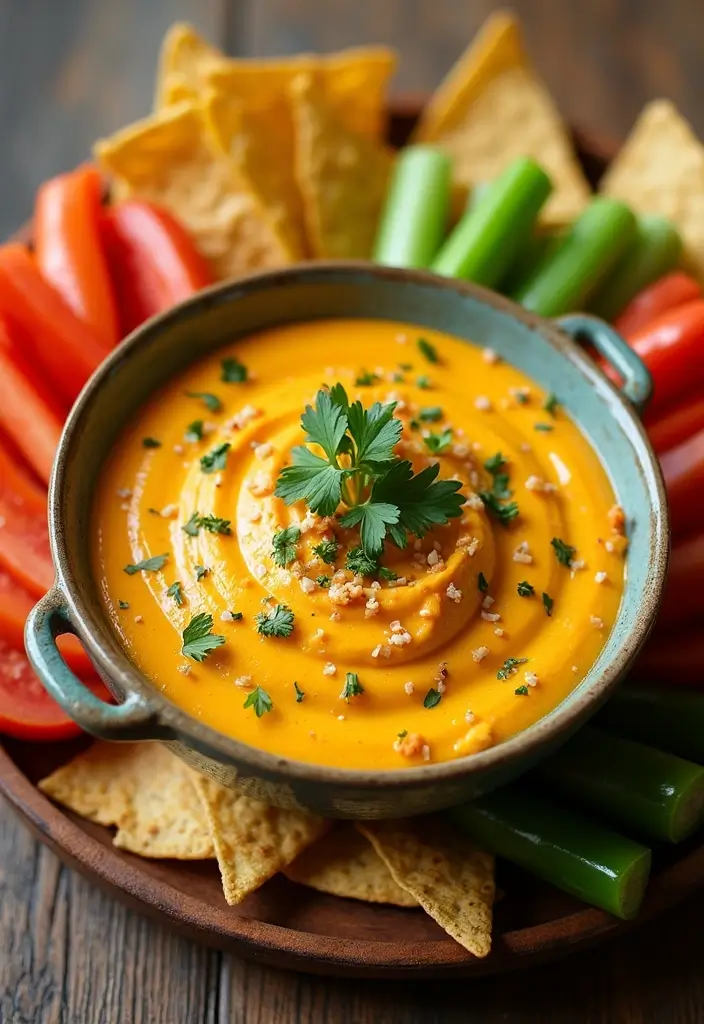 Cheesy Cheese Dip Recipes: Perfect for Parties and Game Days - 1. Vegan Cheddar Cheese Dip
