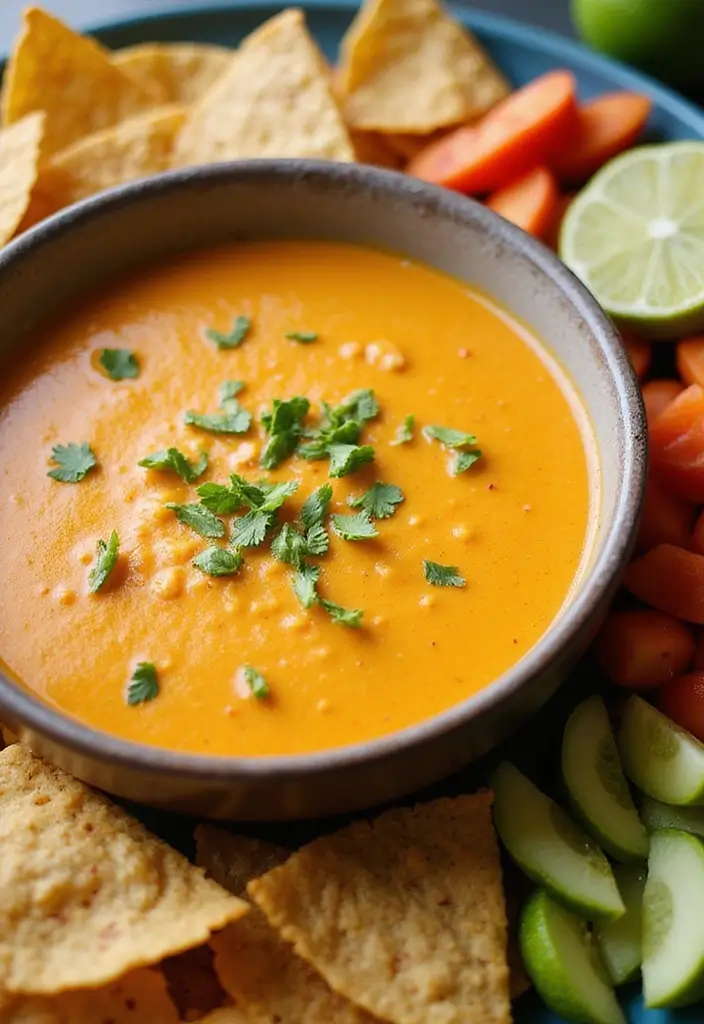 Cheesy Cheese Dip Recipes: Perfect for Parties and Game Days - 4. Savory Vegan Queso