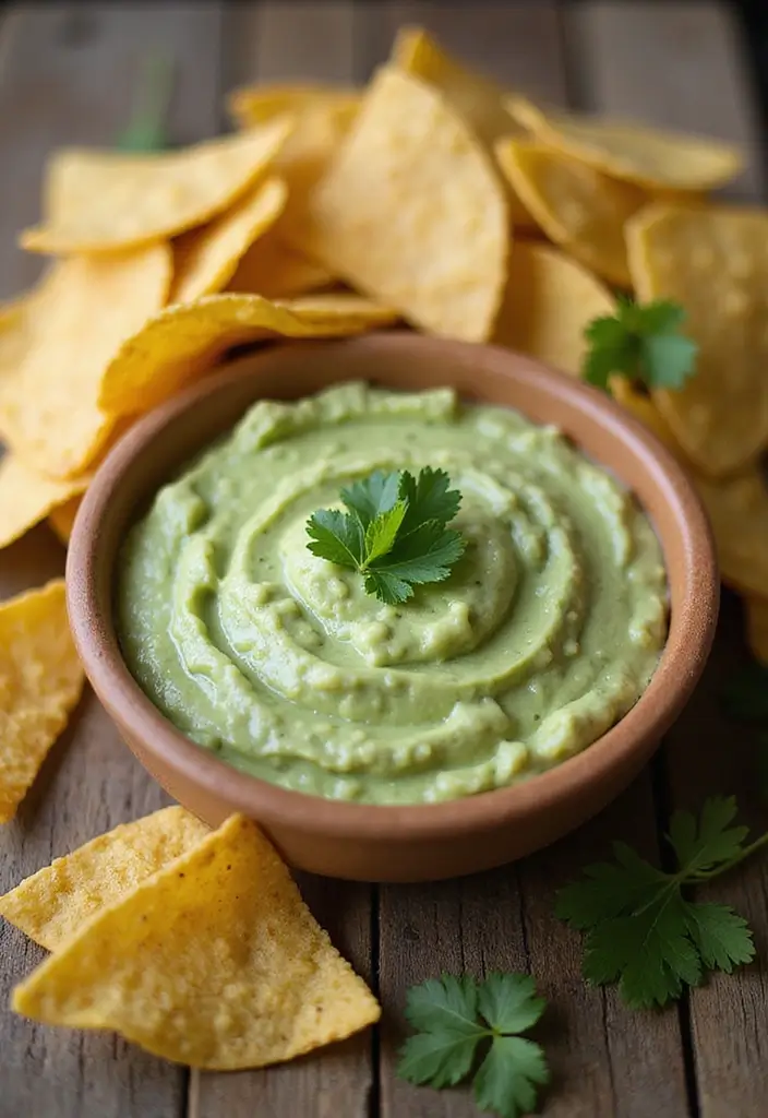 Cheesy Cheese Dip Recipes: Perfect for Parties and Game Days - 6. Creamy Avocado Cilantro Dip