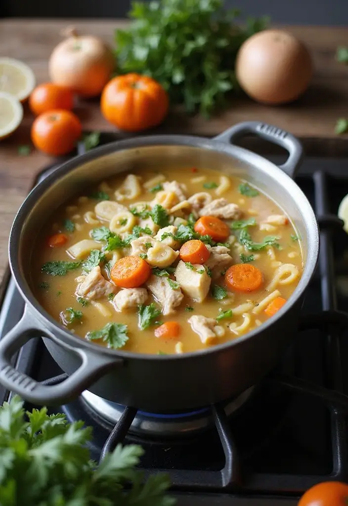 Classic Chicken Noodle Soup Recipes: Soothing Remedies for Any Day - 9. One-Pot Chicken Noodle Soup