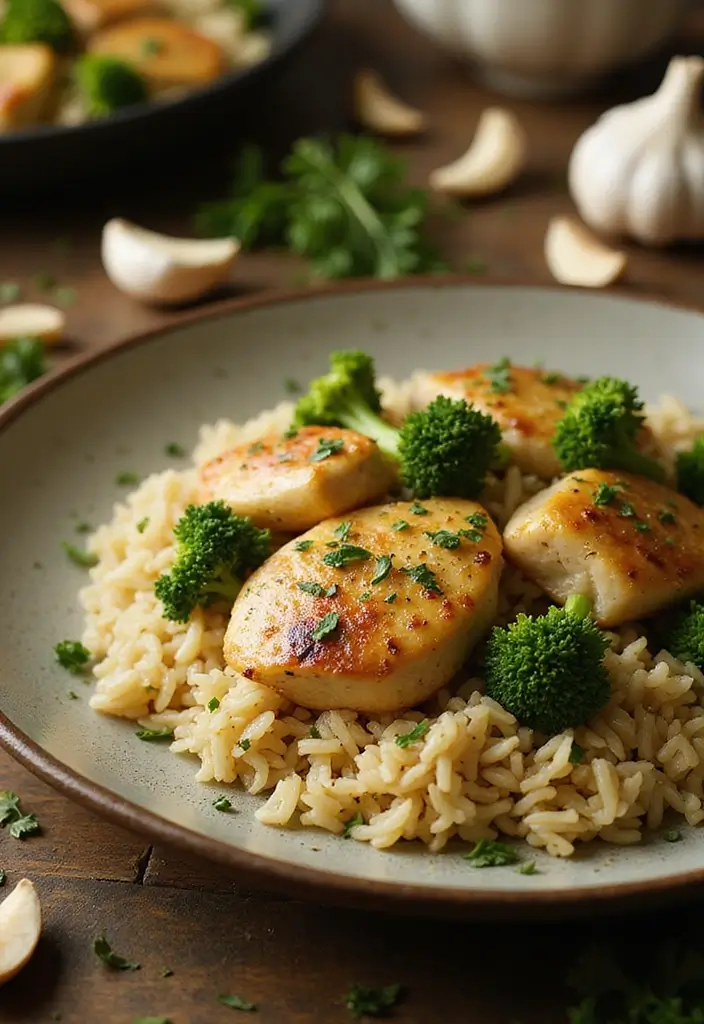 Classic Chicken and Rice Recipes: Comfort Food Staples - 4. Garlic Butter Chicken & Rice