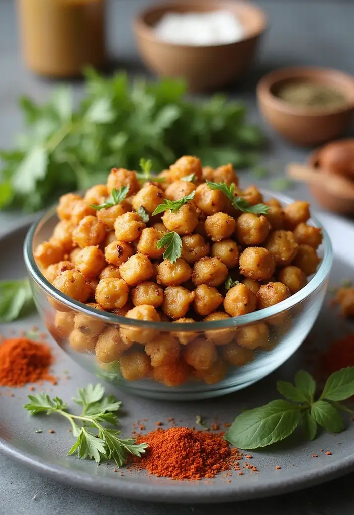 Clean Whole 30 Recipes: Compliant Meals for Reset Diets - 11. Spicy Roasted Chickpeas