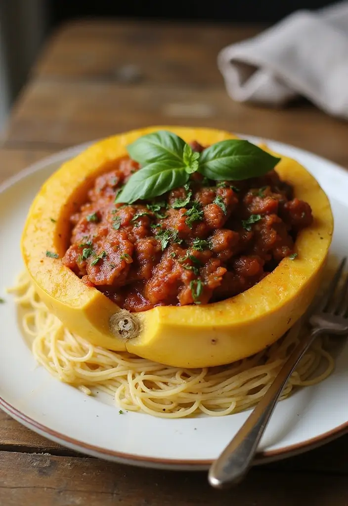 Clean Whole 30 Recipes: Compliant Meals for Reset Diets - 3. Spaghetti Squash with Meat Sauce