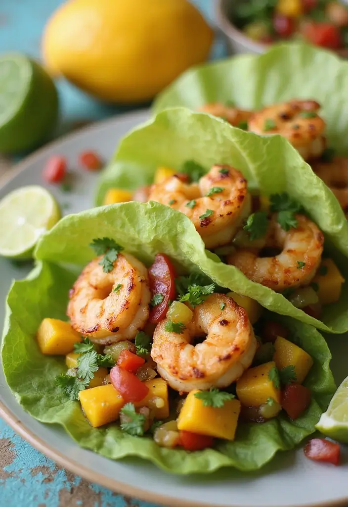 Clean Whole 30 Recipes: Compliant Meals for Reset Diets - 4. Grilled Shrimp Tacos with Mango Salsa