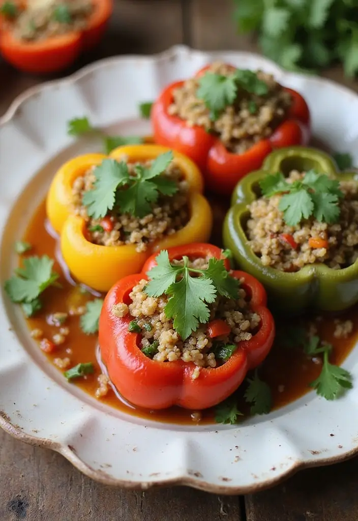 Colorful Bell Pepper Recipes: Stuffed, Stir-Fried, and Roasted - 1. Quinoa-Stuffed Bell Peppers