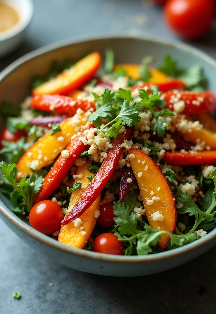 Colorful Bell Pepper Recipes: Stuffed, Stir-Fried, and Roasted - 2. Roasted Bell Pepper Salad