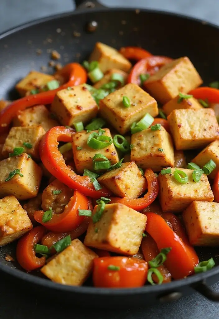 Colorful Bell Pepper Recipes: Stuffed, Stir-Fried, and Roasted - 5. Bell Pepper and Tofu Stir-Fry
