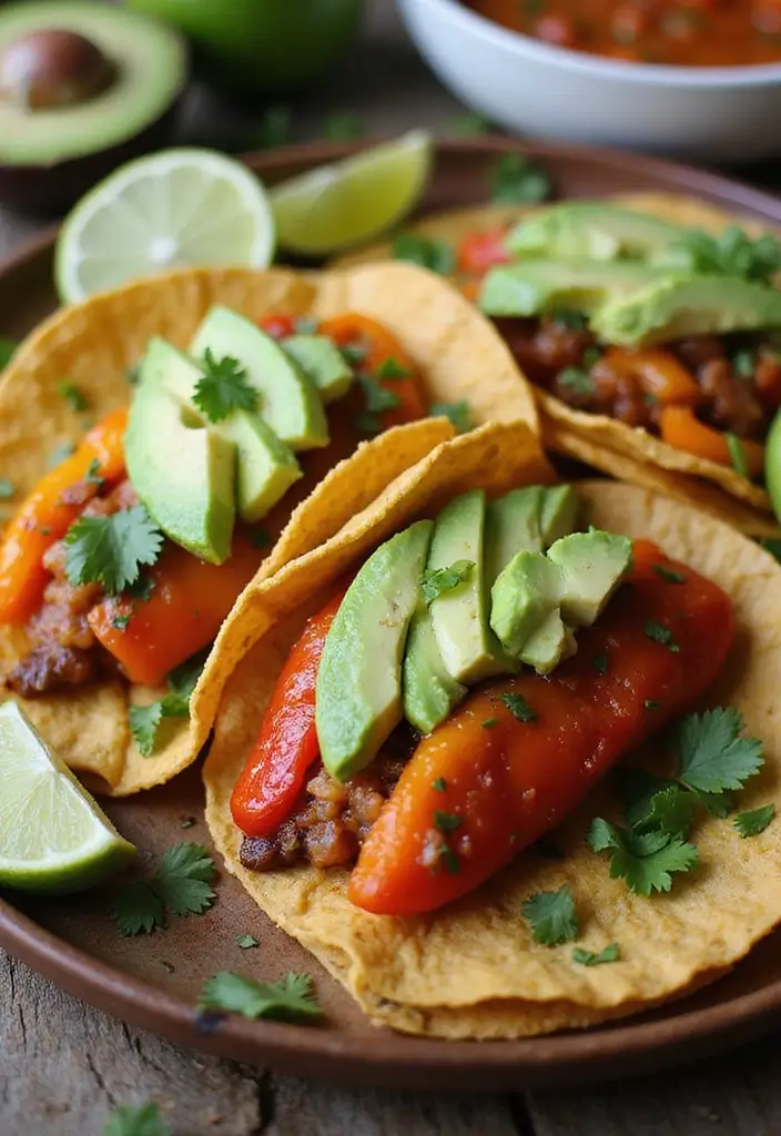 Colorful Bell Pepper Recipes: Stuffed, Stir-Fried, and Roasted - 6. Spicy Bell Pepper Tacos