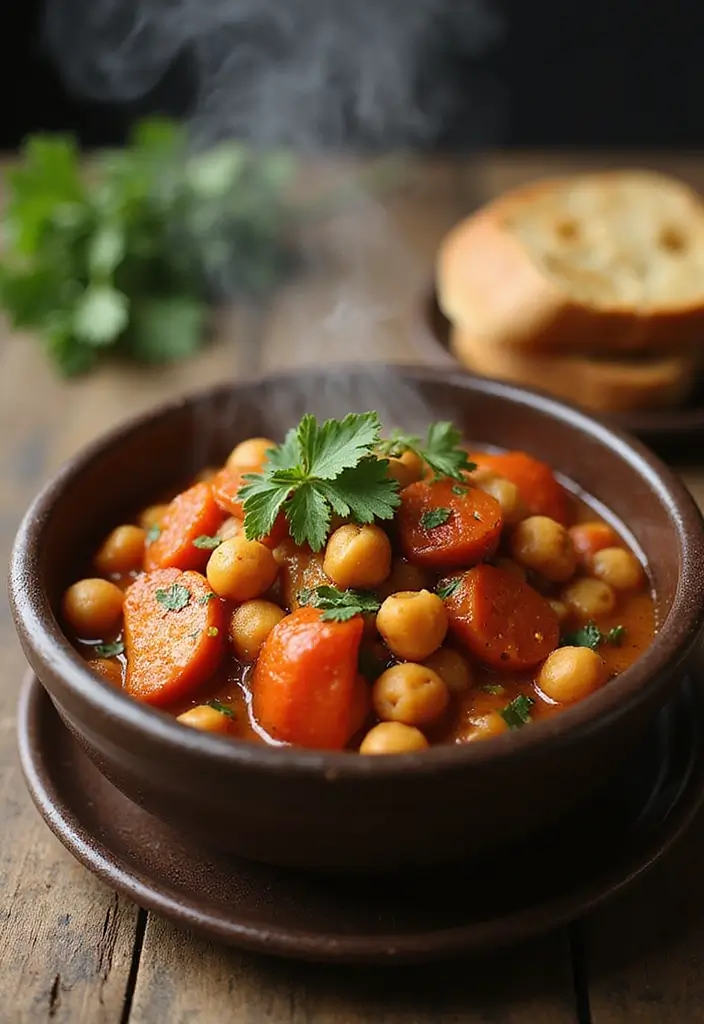 Colorful Bell Pepper Recipes: Stuffed, Stir-Fried, and Roasted - 7. Bell Pepper and Chickpea Stew