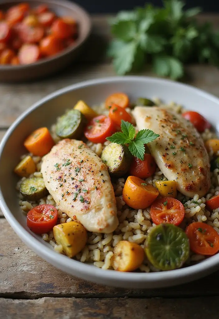 Comforting Chicken Orzo Recipes: Pasta Soups and Casseroles - 8. Chicken Orzo with Roasted Vegetables