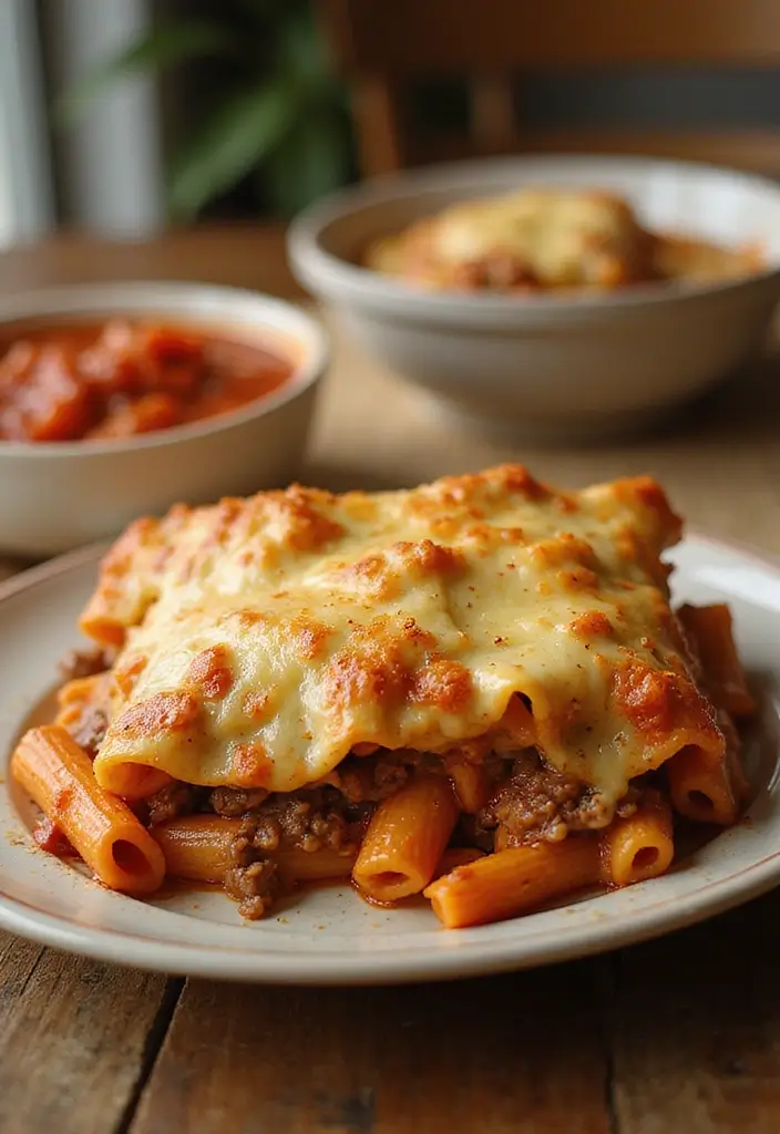Comforting Ground Beef Casserole Recipes: Easy Oven-Baked Dinners - 6. Italian Beef and Pasta Bake