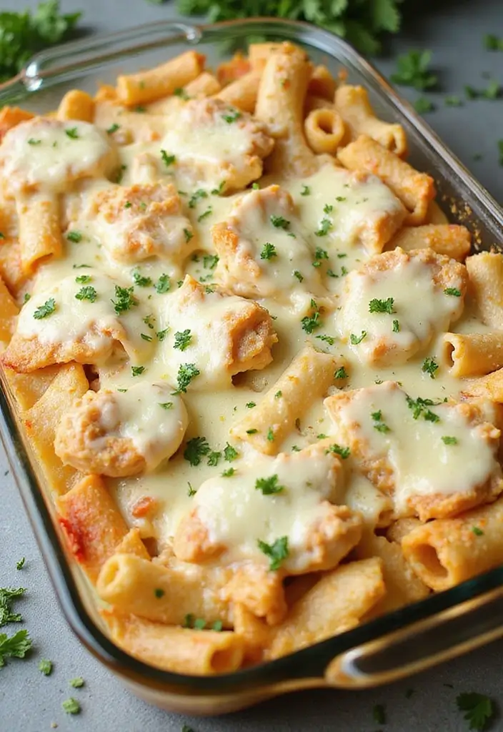 Convenient Recipes with Rotisserie Chicken: Quick Meal Hacks - 4. Chicken Alfredo Pasta Bake