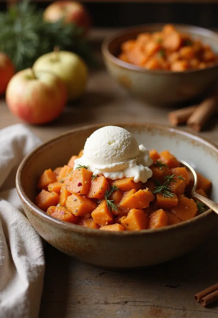Cozy Fall Dessert Recipes: Pumpkin and Apple Infusions - 9. Sweet Potato and Apple Hash