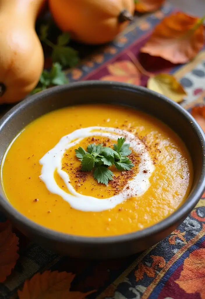 Creamy Butternut Squash Soup Recipes: Fall Harvest Bowls - 5. Curried Butternut Squash Soup