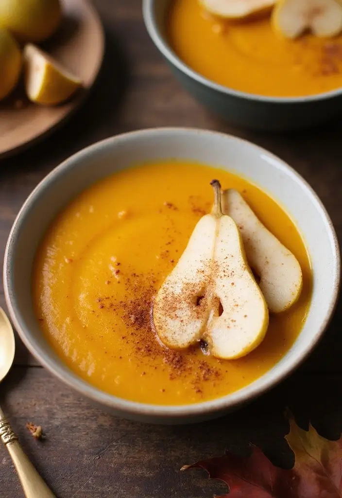 Creamy Butternut Squash Soup Recipes: Fall Harvest Bowls - 8. Butternut Squash & Pear Soup