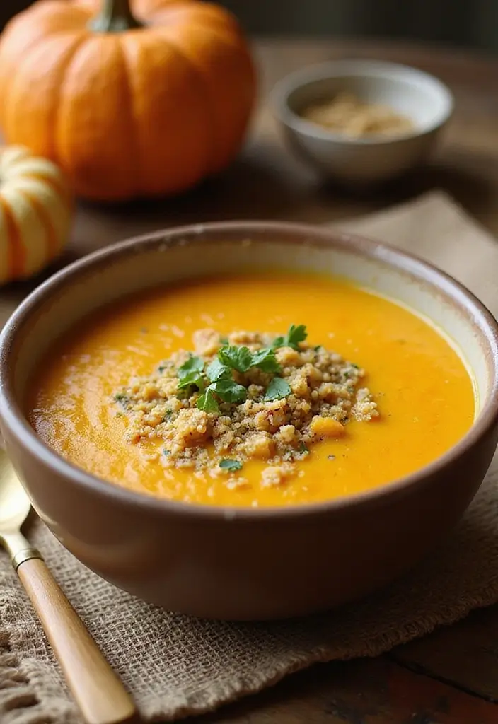 Creamy Butternut Squash Soup Recipes: Fall Harvest Bowls - 9. Butternut Squash & Quinoa Soup